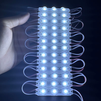 Module LED d'injection 3 LED SMD 5730 étanche avec puce Samsung 1,5W DC12V et lentille pour enseignes LED, lettres lumineuses et caissons lumineux publicitaires