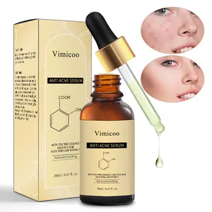 Best Private Label Facial Repair Scar Organic Herb Tea Tree Treatment Anti Acne Face Serum