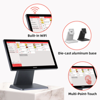 Sistema POS Personalizado Todo en Uno, Pantalla Táctil de 15.6'', Caja Registradora con Windows, Máquina POS para Pedidos y Pagos para Negocios Minoristas