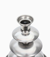 Fontaine à chocolat en acier inoxydable à quatre étages pour gâteaux de mariage et de fête