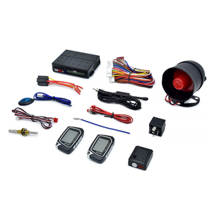 Alarmes universelles de voiture de <span class=keywords><strong>choc</strong></span> électrique de sécurité de voiture anti-détournement de haute qualité avec deux télécommandes - Product Image 1