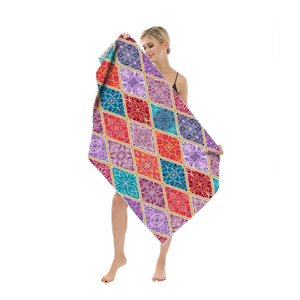 Toalla de Playa de Microfibra Estampada Personalizada, Secado Rápido, Suave, Ligera, Antiarena, para Camping, Ducha y Natación - Product Image 4