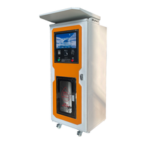 Máquina expendedora de agua de acero de grado alimenticio de 400G y 5 galones, moderna, tipo quiosco individual, para recarga de agua de 1 litro para gimnasios y deportes.