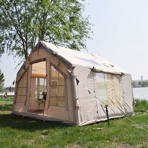 12 ㎡   Tente gonflable d'extérieur portable et imperméable pour le camping avec cheminée, en tissu de coton et Oxford 001 - Product Image 2