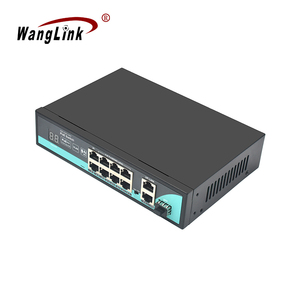 Full Gigabit 8 Port PoE Switch 8 + 2 + 1 mendukung 250 Meter transmisi jarak jauh PoE ++ BT 60W PoE Switch - Product Image 1