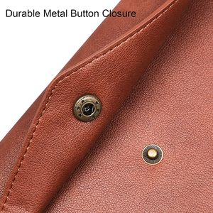 Nhà máy trực tiếp A4 tùy chỉnh PU Leather thư mục handmade phong bì trường hợp Snap đóng cửa cho tài liệu nộp hồ sơ mới bán hàng trực tiếp sản phẩm - Product Image 3