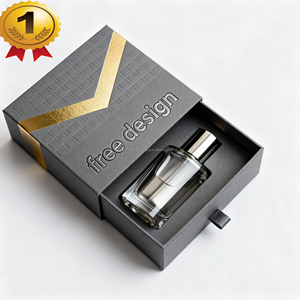 Caja de Regalo de Perfume con Impresión Personalizada, Empaque de Lujo, Materiales Reciclados Ecológicos, Caja de Papel para Cosméticos, Marca de Cosméticos, Venta al por Mayor, Dorado - Product Image 5
