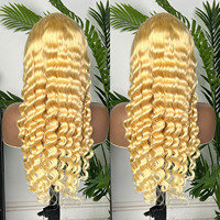 Perruque Lace Frontale HD 13x4 sans colle, Cheveux Humains Vierges Bruts 613, 24 Pouces, Couleur Blonde, Cheveux Indiens et Cambodgiens Bruts, pour Femmes