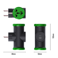 Adaptateurs de prise universels Pheiyon - Fabriqués en Chine, adaptateur de voyage 2 prises pour l'Europe, prises allemandes, 250V, sans WIFI, USB 1A+1C