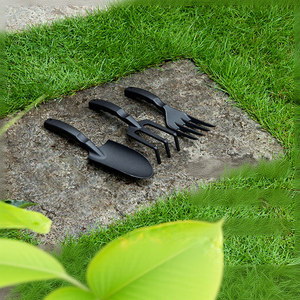 3pcs Garden Tool Set One-piece Fiberglass Reinforced Nylon Heavy Duty Gardening Hand Tools Kit Ergonomic Trowel Rake Fork