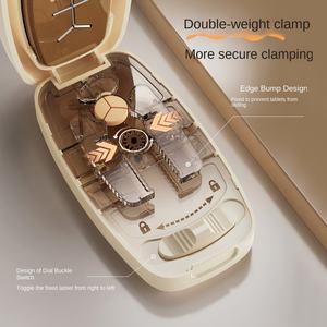 قاطع أدوية محمول متعدد الوظائف مقسم لوحي واحد-أربعة-ثلاثة علب لتخزين الأدوية بلاستيك ABS + هلام السيليكا - Product Image 4