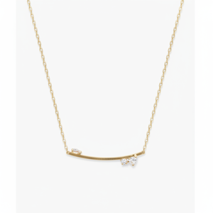 Collar de cadena con diseño geométrico de moda, con diamantes, esmeraldas y perlas, para ocasiones religiosas, fiestas o aniversarios. - Product Image 1