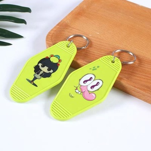 Bán Buôn Biểu Tượng Tùy Chỉnh Retro Phong Cách Cổ Điển Keychain UV Trống Nhựa Acrylic Motel Phòng Khách Sạn Keychain Phim Hoạt Hình Phim Hoạt Hình Motif - Product Image 3