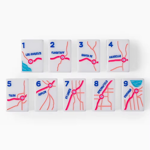Jeu de société américain de luxe en acrylique blanc, 160 pièces, sur le thème des monuments américains, portable, écologique, cadeau pour adultes - Product Image 5