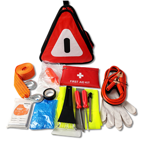 Kit d'urgence automobile pour marchandises en vrac, survie en extérieur, outils de réparation routière, en tissu Oxford, couleur rouge, garantie 1 an - Product Image 1