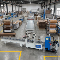Machine d'emballage de film PVC pour cadre de porte, machine de laminage à chaud de profilés en aluminium avec colle PUR
