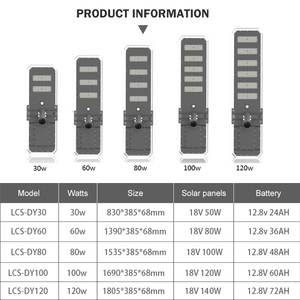 เสาไฟถนนโซลาร์เซลล์ที่ดีที่สุดขนาด 9 เมตร 3 in 1 30W 60W 80W 100W 120W พร้อมกล้องวงจรปิด - Product Image 5