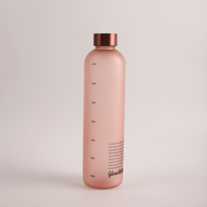 1L Plastic <strong>Bottle</strong> Tritan <strong>Time</strong> Marker Leakproof Large Big Sport Plastic Frosted White Motivational <strong>Water</strong> <strong>Bottle</strong> BPA Free - Product Image 4