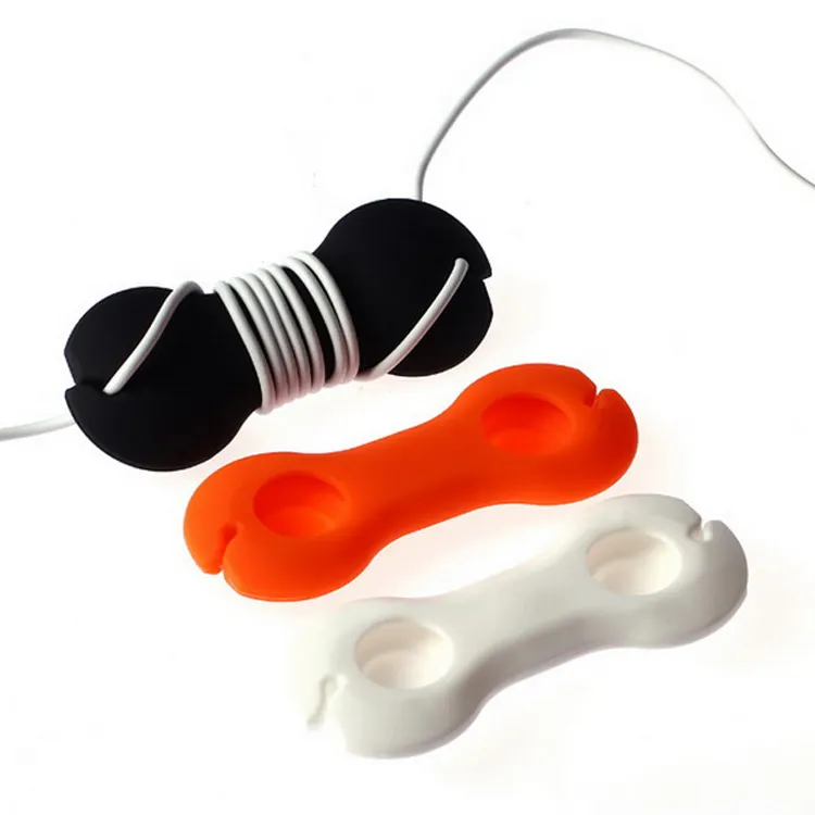 Большая поставка, силиконовая намотка для кабеля наушников, держатель для наушников, силиконовая намотка для кабеля/Органайзер для кабеля