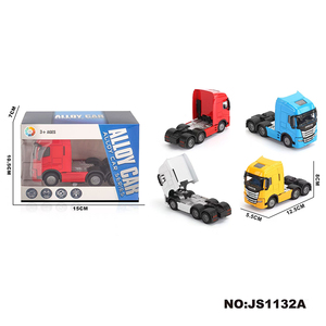 Unidad de tractor de aleación de zinc fundido a presión a <span class=keywords><strong>escala</strong></span> 1:32 para camión articulado de vehículos del mercado latinoamericano con ruedas delanteras de 4 o 6 ruedas - Product Image 5