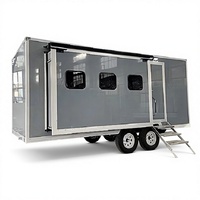 Cabine mobile Apple préfabriquée en acier moderne avec bureau, chambre et espace repas pour les centres de glamping et les villas