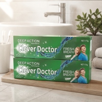 Dentifrice Menthe Action Profonde avec Brosse à Dents 175g Soin des Gencives Haleine Fraîche Blanchiment des Dents Kit de Nettoyage Buccal