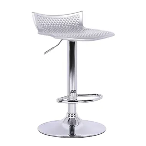 Modern Design Swivel Counter Height Adjustable High Bar Chair Salon Bar Stool With Footrest