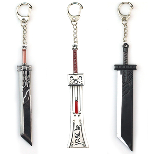 Juego Final Fantasy 7 <span class=keywords><strong>Cloud</strong></span> <span class=keywords><strong>Buster</strong></span> Sword Keyring Remake Sword Zack Fair Weapon Metal Pendant Fans Cosplay Jewelry - Product Image 2