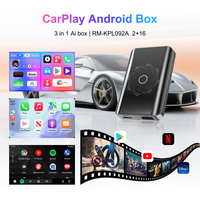 Rhythm Carplay Ai Box Inalámbrico para Entretenimiento en Asientos Traseros con Google Play Store, Netflix y YouTube para Autos