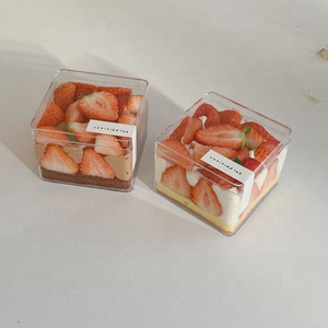Caja de plástico transparente personalizada para pasteles, caja de plástico para galletas, Mousse, embalaje para hornear alimentos, ps - Product Image 4