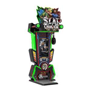 Machine d'arcade de boxe à monnayeur pour un joueur, divertissement interactif avec modes de jeu de frappe et de coup de pied, affichage sur écran - Product Image 4