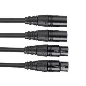 Câble plaqué argent monocristallin <span class=keywords><strong>5N</strong></span> OCC haut de gamme avec prise XLR plaquée rhodium, câble audio Hifi 2XLR à 2XLR pour audiophiles - Product Image 2