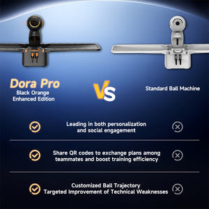 Robot <span class=keywords><strong>de</strong></span> tennis <span class=keywords><strong>de</strong></span> <span class=keywords><strong>table</strong></span> professionnel PUSUN DORA PRO avec commande à distance par application, machine d'entraînement automatique avec alimentation <span class=keywords><strong>en</strong></span> balles - Product Image 4
