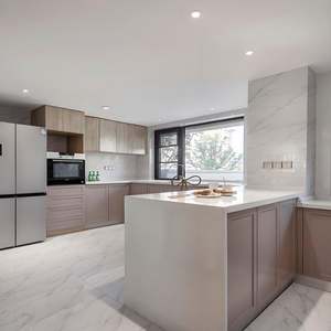 Gabinetes de Cocina de Diseño Personalizado de Fábrica, Listos para Armar, Estructura de Madera Contrachapada, con Luces LED - Product Image 2