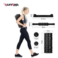 Rouleau en mousse personnalisé, bâton de massage musculaire, bande de résistance musculaire haute densité, ensembles de yoga, ensemble de rouleaux en mousse pour le yoga