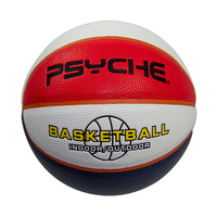 Ballon de basketball professionnel PSYCHE personnalisable taille 3, design personnalisé blanc + noir, écologique, pour enfants, utilisation intérieure/extérieure