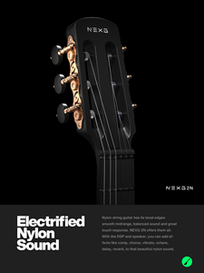 <span class=keywords><strong>Guitare</strong></span> classique acoustique-électrique en fibre de carbone Enya <span class=keywords><strong>NEXG</strong></span> 2N Lucifer Andrea Chiarini Signature, idéale pour les débutants - Product Image 5