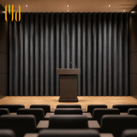 Rideaux ignifuges pour salle de réunion, rideaux acoustiques insonorisants en velours ignifuge pour salle de conférence