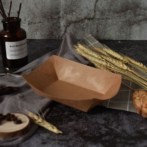 #250 2 1/2LB.Durable Coated Hot <strong>Dog</strong> Festivals, and Picnics Paper Food Fast Tray - Product Image 4