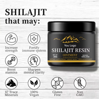 Sirop de résine de Shilajit pur de l'Himalaya Gentian OEM 50g – Acide Fulvique et Oligo-éléments Sauvages pour l'Énergie, le Soutien Immunitaire et les Vitamines