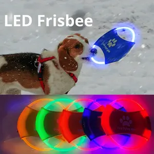 USB ricaricabile LED cane per sicuro disco volante giocattolo per il gioco notturno classico interattivo di Halloween Design incandescente - Product Image 3