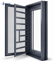 Ventana Corredera de Aluminio con Doble Acristalamiento, Vidrio Templado Low-E, Mosquitera, Aislamiento Acústico, Marco con Rotura de Puente Térmico, Certificación Energy Star, para Baño
