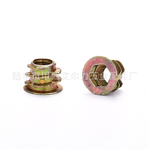 Tuerca hexagonal interna Aerli M6 de aleación de zinc con rosca externa para accesorios de hardware - Product Image 3