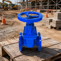 Vanne à opercule à joint rigide avec prix PN16 PN25 DN100 DN250 en fonte ductile, vannes à opercule à bride standard pour l'eau