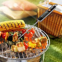 Thermomètre numérique avec sonde Thermomètre sans fil pour la cuisson de la viande Cuisine BBQ Grill Thermomètre intelligent pour four
