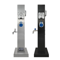 Alimentation électrique multifonctionnelle pour l'extérieur Prise industrielle multi-trous Poteau de jardin RV Camp IP66 Piquets hydroélectriques étanches