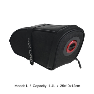 Bolsa de Sillín para Bicicleta Gaciron BIRD NEST-300(L) Aero con Luz Trasera Magnética Inteligente, Hebilla con Perilla, Impermeable IPX6, Bolsa de Almacenamiento para Asiento Trasero de Ciclismo - Product Image 1