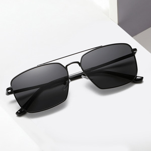 Nouvelles lunettes de soleil carrées pour hommes, monture intégrale, verres polarisés TAC, charnières à ressort durables, pour adultes - Product Image 2
