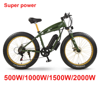 Sepeda Listrik Murah CE Ebike Ban Besar Fat Bike 1000w 48v E-Bike Aluminium Alloy Sepeda Gunung Listrik 26 Inch Beach Cruiser Fatbike