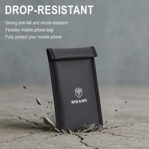 Bolsas Faraday para Teléfonos Móviles 5G, Bloqueador de Señal 4G <span class=keywords><strong>3G</strong></span> GPS, Ignífugas, Impermeables, Antiarañazos, con Correa Desmontable para <span class=keywords><strong>iPhone</strong></span> 17 Pro Max - Product Image 6